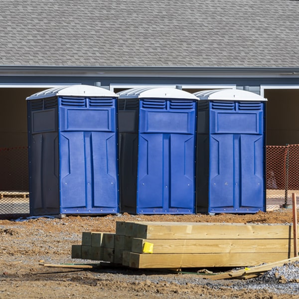 how often are the portable toilets cleaned and serviced during a rental period in Clyde New York